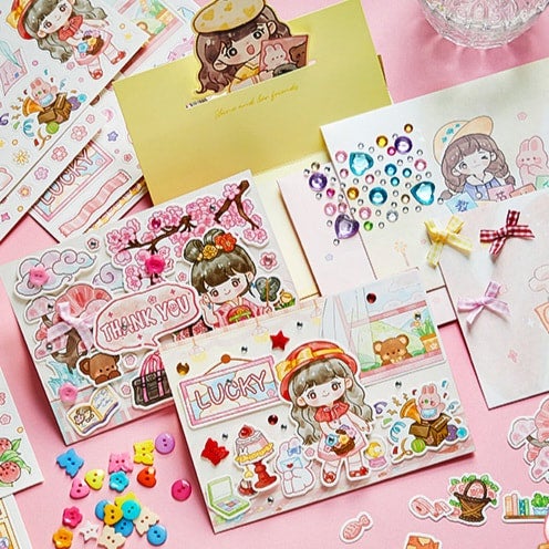OMG! Cute Kawaii Stickers Notebook Journal!